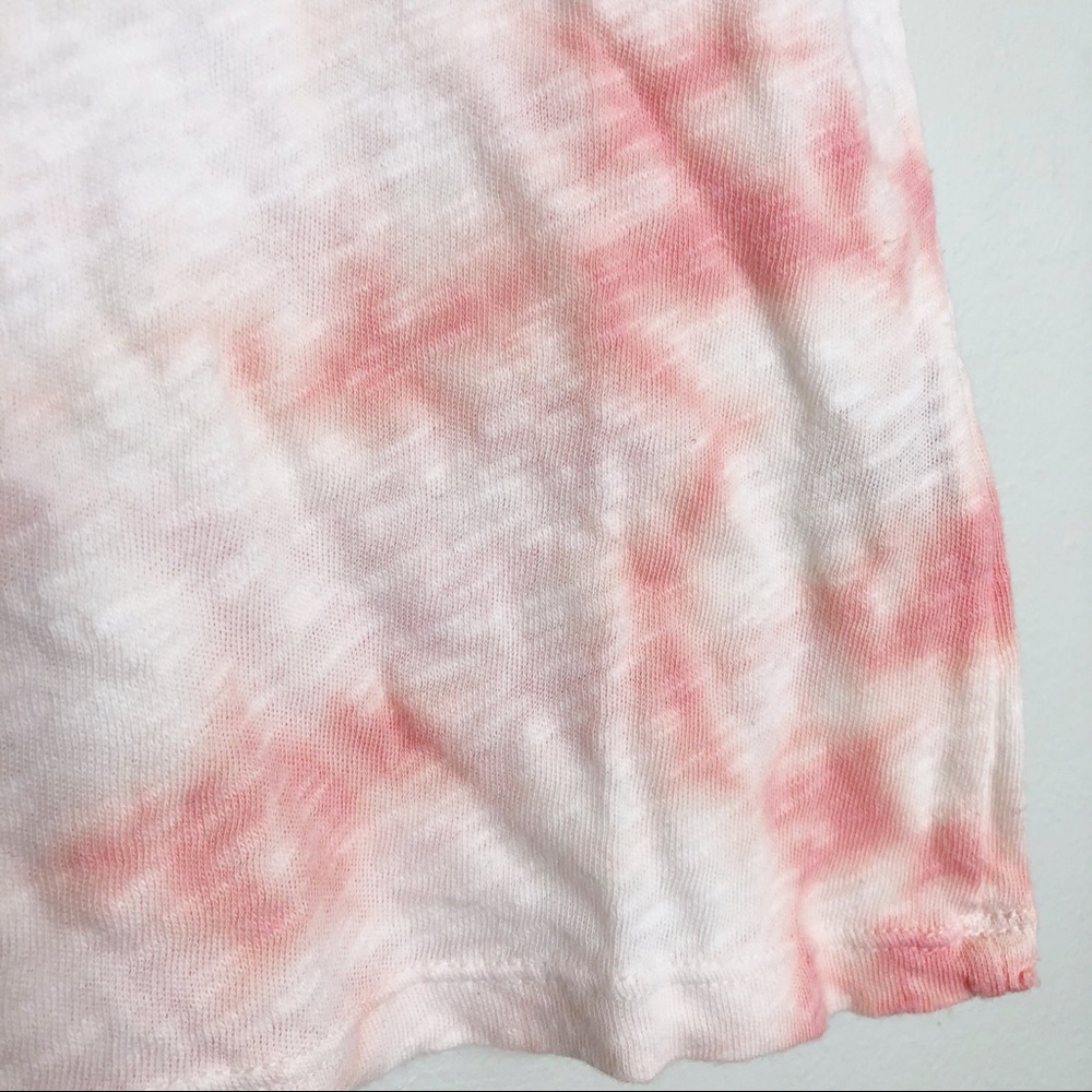 Elan Tie Dye Baby Tee Distressed Short Sleeve Raw Hem T-shirt XS Booomingdales - Picture 5 of 9